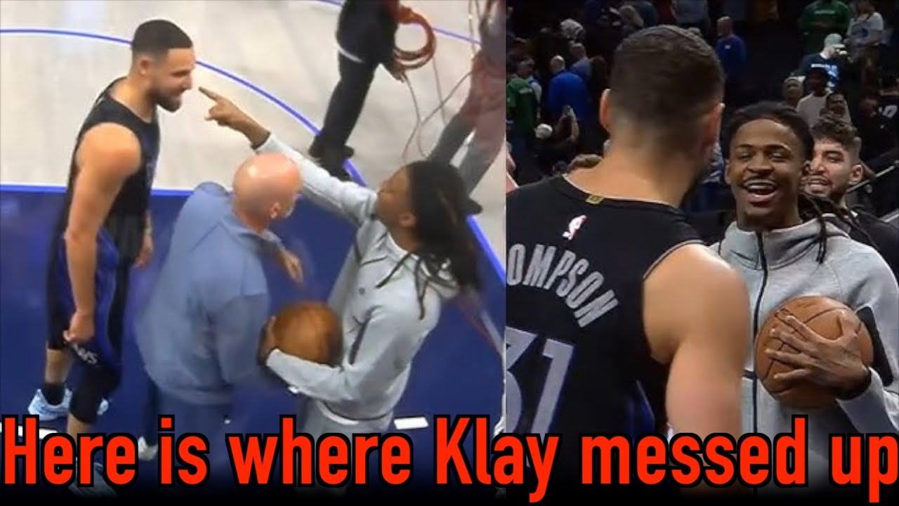 YouTube post by @AthleticAlchemy for Magic Spoon. Caption reads: Klay Thompson vs Ja Morant.