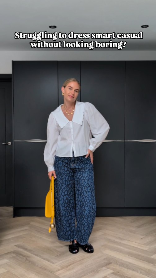 Instagram post by @styledby_mrsj for Le Specs. Caption reads: Heres how I'm styling leopard print jeans for my....