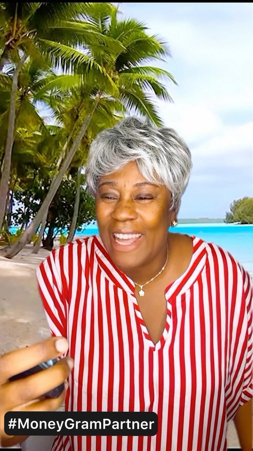 Instagram post by @shan_tasiia for MoneyGram. Caption reads: #Ad Sent money in minutes with @MoneyGram. So....