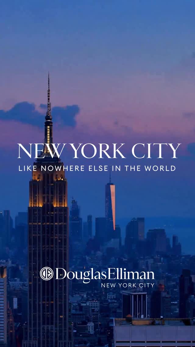 Instagram post by @douglasellimannewyork for Douglas Elliman. Caption reads: New York has an energy like no other, and....