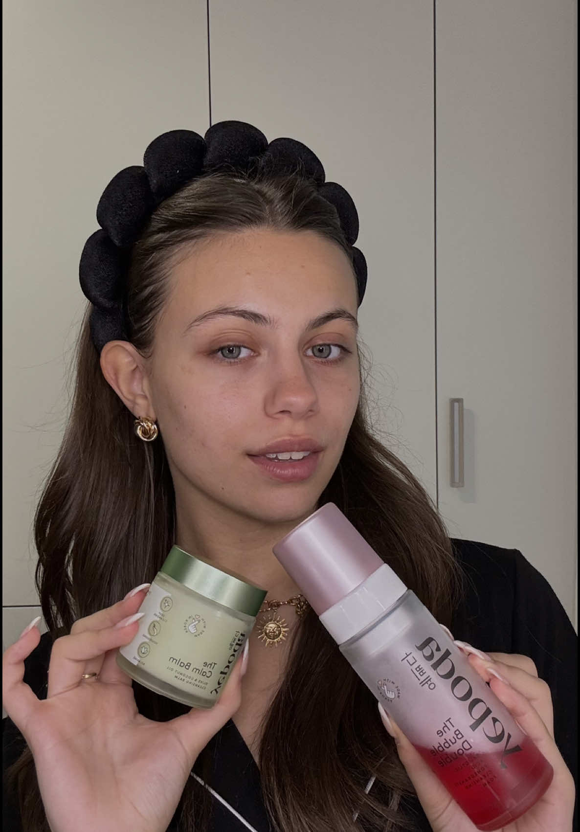 TikTok post by @lisa_luchetta for Yepoda. Caption reads: più che una skincare è un superpotere 🤍  #adv....