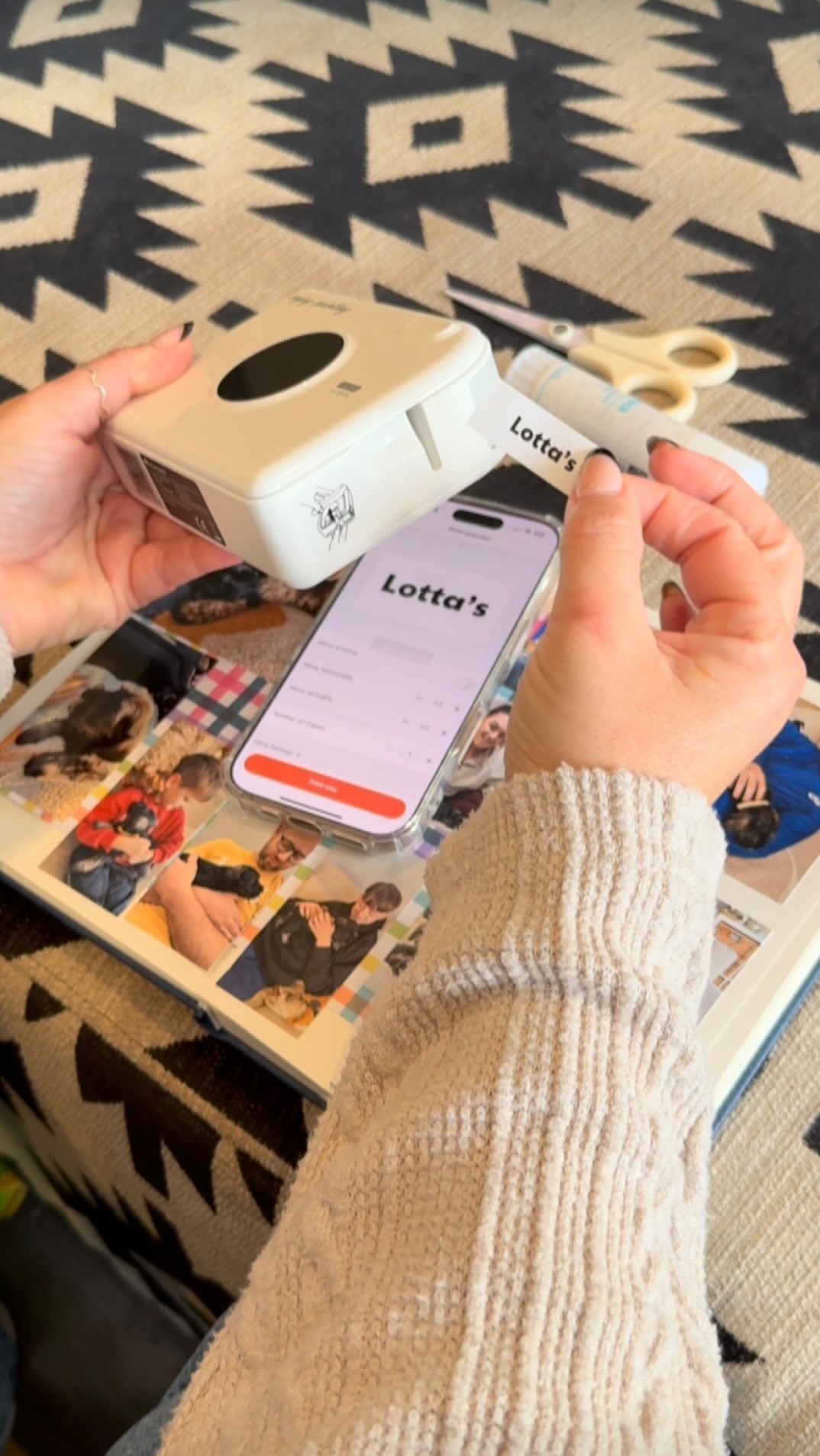 Instagram post by @jottiesjournal for Phomemo. Caption reads: Ways to swap the scroll! ✨ ad We’ve all been....