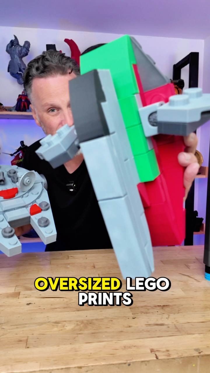 Instagram post by @unclejessy4real for ELEGOO. Caption reads: [...] LEGO Star Wars ships using my @elegoo....