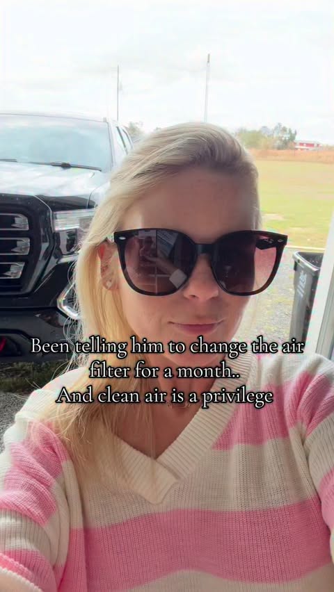 Instagram post by @logan_durrance for Filterbuy. Caption reads: [...] a privilege?! #dadsoftiktok #cleanair....