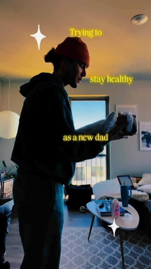 Instagram post by @tylercrispen2 for Zhou Nutrition. Caption reads: Supplements that keep me going in these newborn....