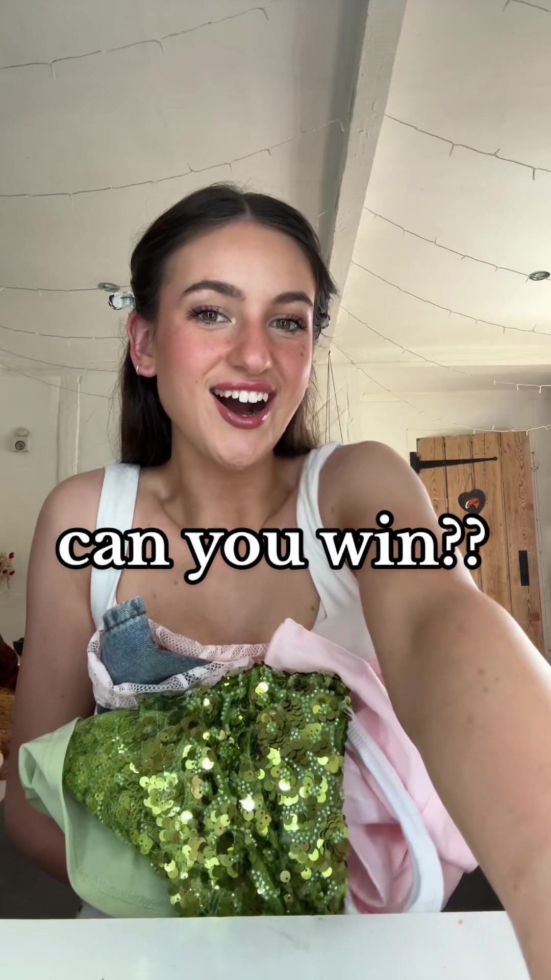 TikTok post by @ventwithdaisy2 for White Fox Boutique. Caption reads: Need a new wardrobe? We are gifting you a £500....