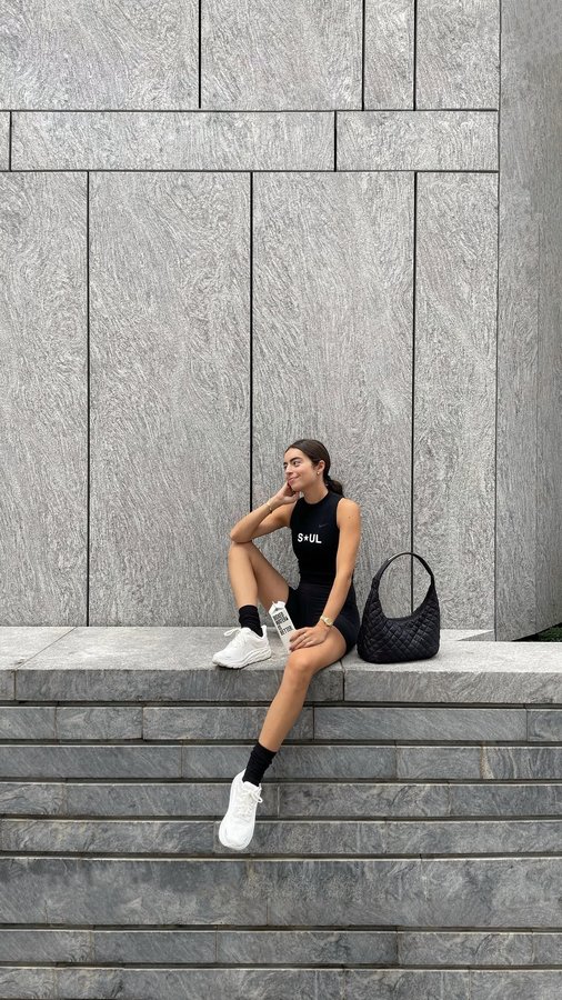 Instagram post by @madisilpe for SoulCycle. Caption reads: come ride with me @boxedwater @soulcycle the best....