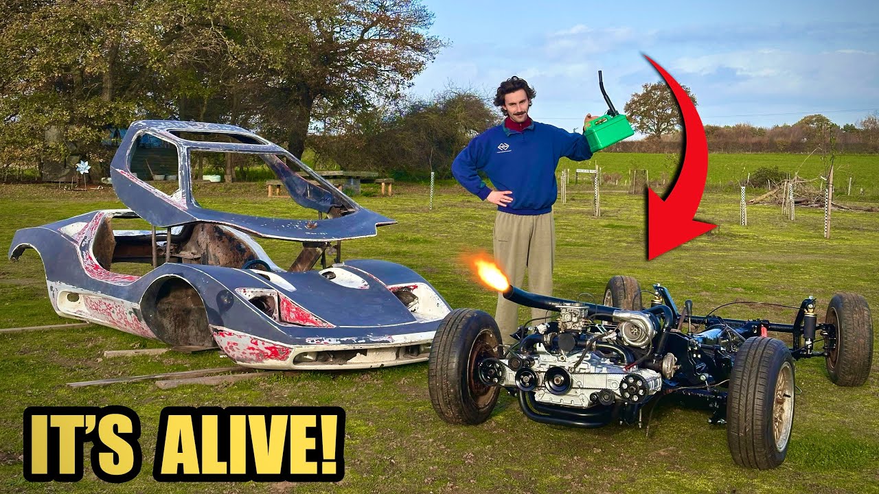 YouTube post by @HudsonAutoFilms for Creality. Caption reads: I Finally Got the 300HP Turbo Engine Running in My....