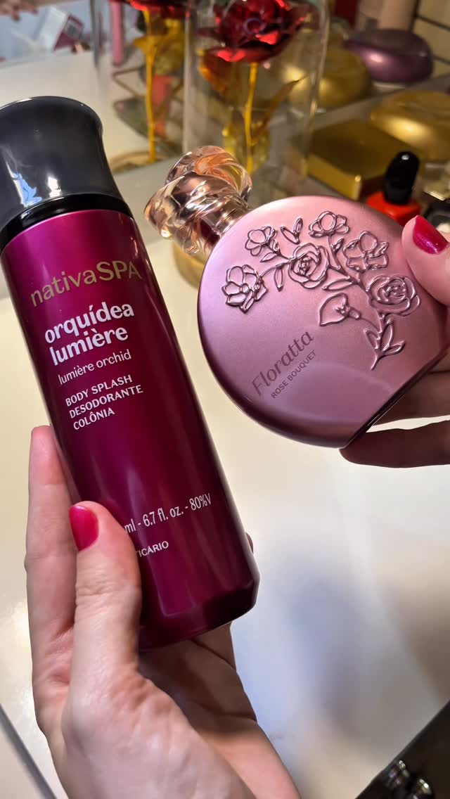 Instagram post by @bbrunabeauty for O Boticário. Caption reads: 🎀🎀

#produtosdebeleza #perfumesfemininos.