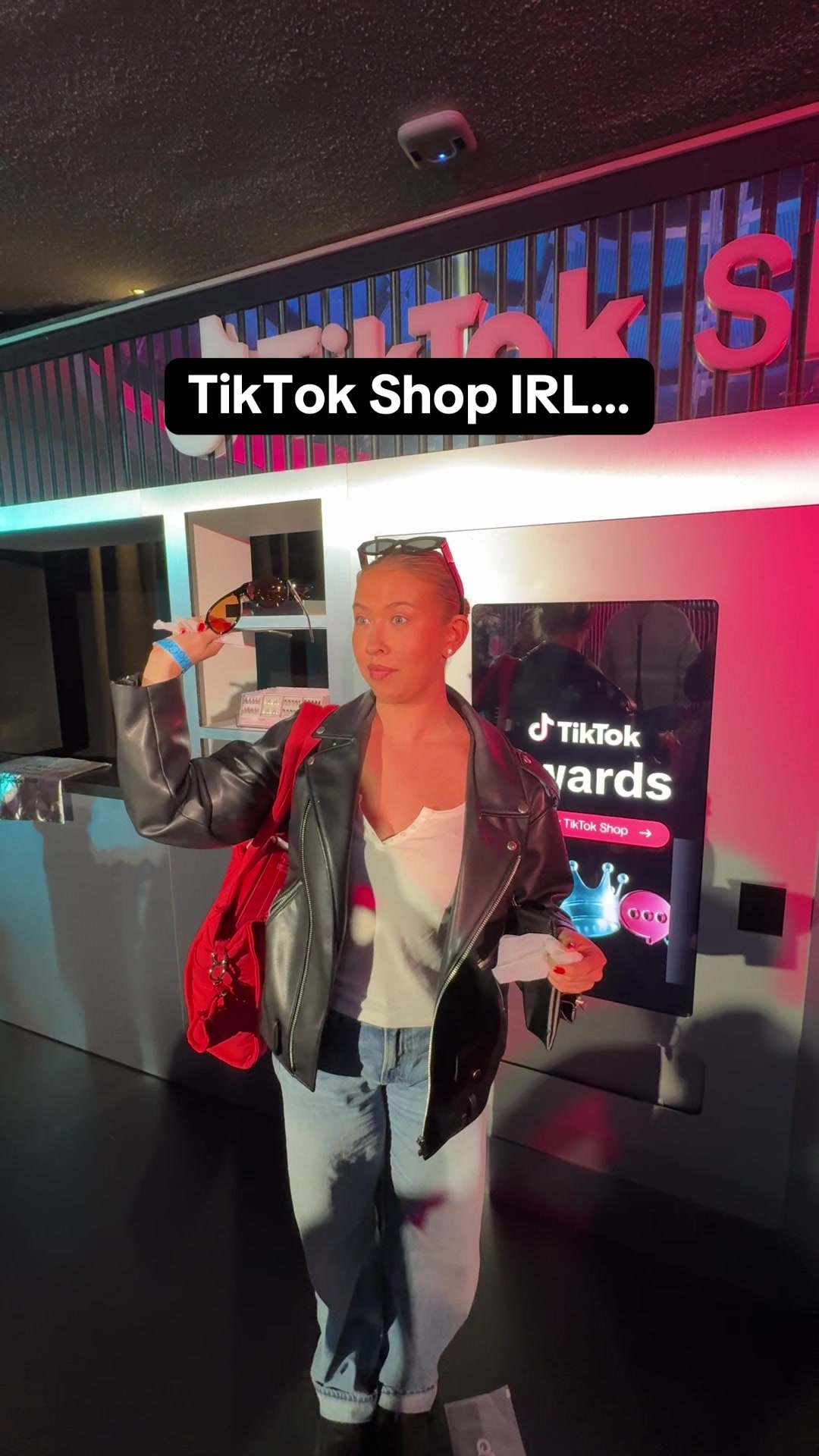 TikTok post by @tksjuicypolls for QUAY. Caption reads: [...] I not want the @CHRISTINA KIRKMAN x @Quay....