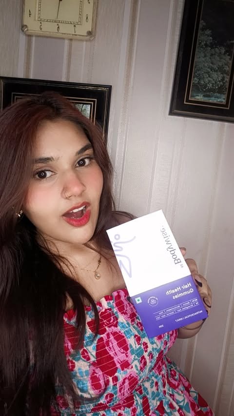 Instagram post by @_lavanya_singh_30 for Be Bodywise. Caption reads: Stop sleeping on your internal hair care! 🛑
​I’ve....