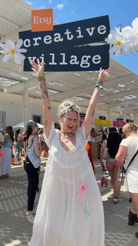 Instagram post by @emmyhartman for etsy. Caption reads: It’s my new favorite festival I MISS IT....
