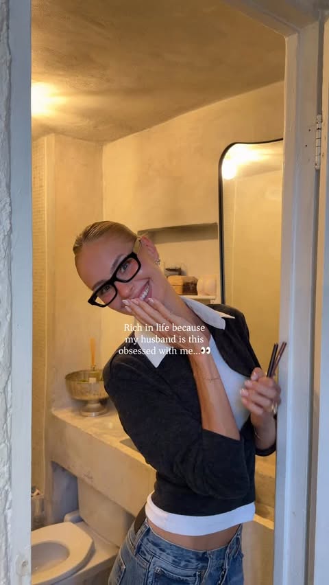 Instagram post by @jadeswildparty for Glossier. Caption reads: Rich in life with @glossier You Doux....