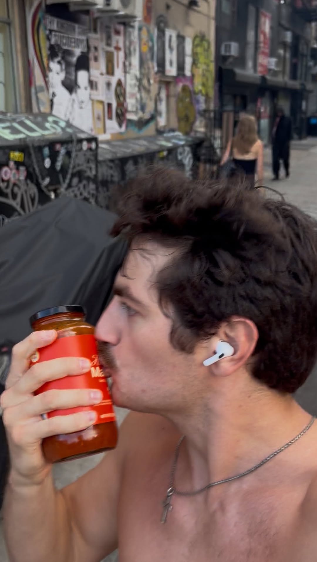 Instagram post by @crustbycarson for SAUZ. Caption reads: went looking for water, found @getsauz . I’m not....