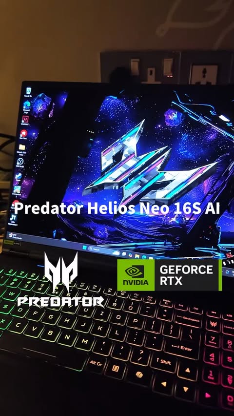 Instagram post by @jaxinee_tan for Acer. Caption reads: This is next level. 🚀 Game Changer. GeForce RTX....