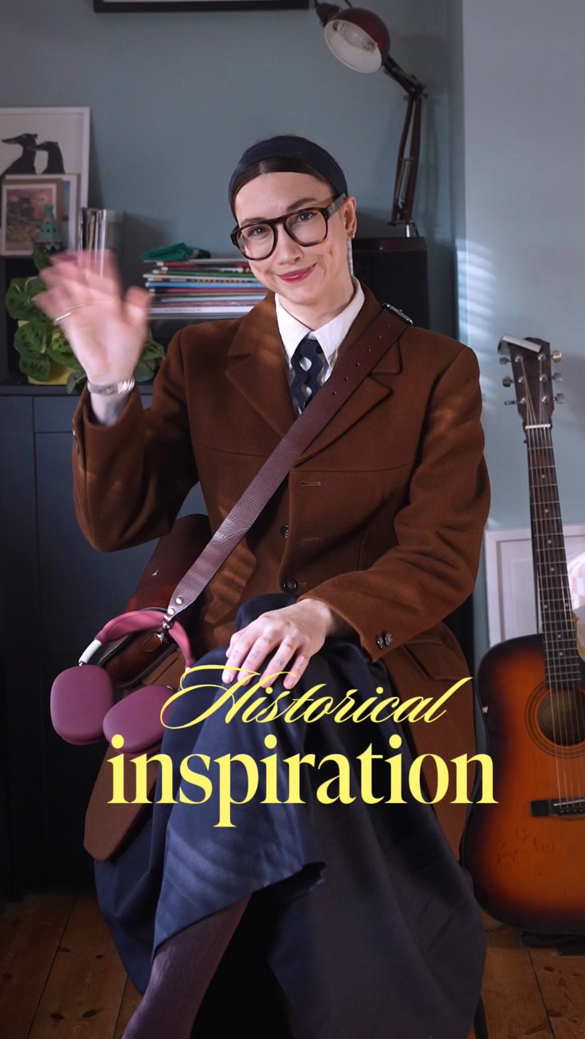 Instagram post by @incaseofbrit for Bicester Village. Caption reads: As a self proclaimed part time history obsessive,....