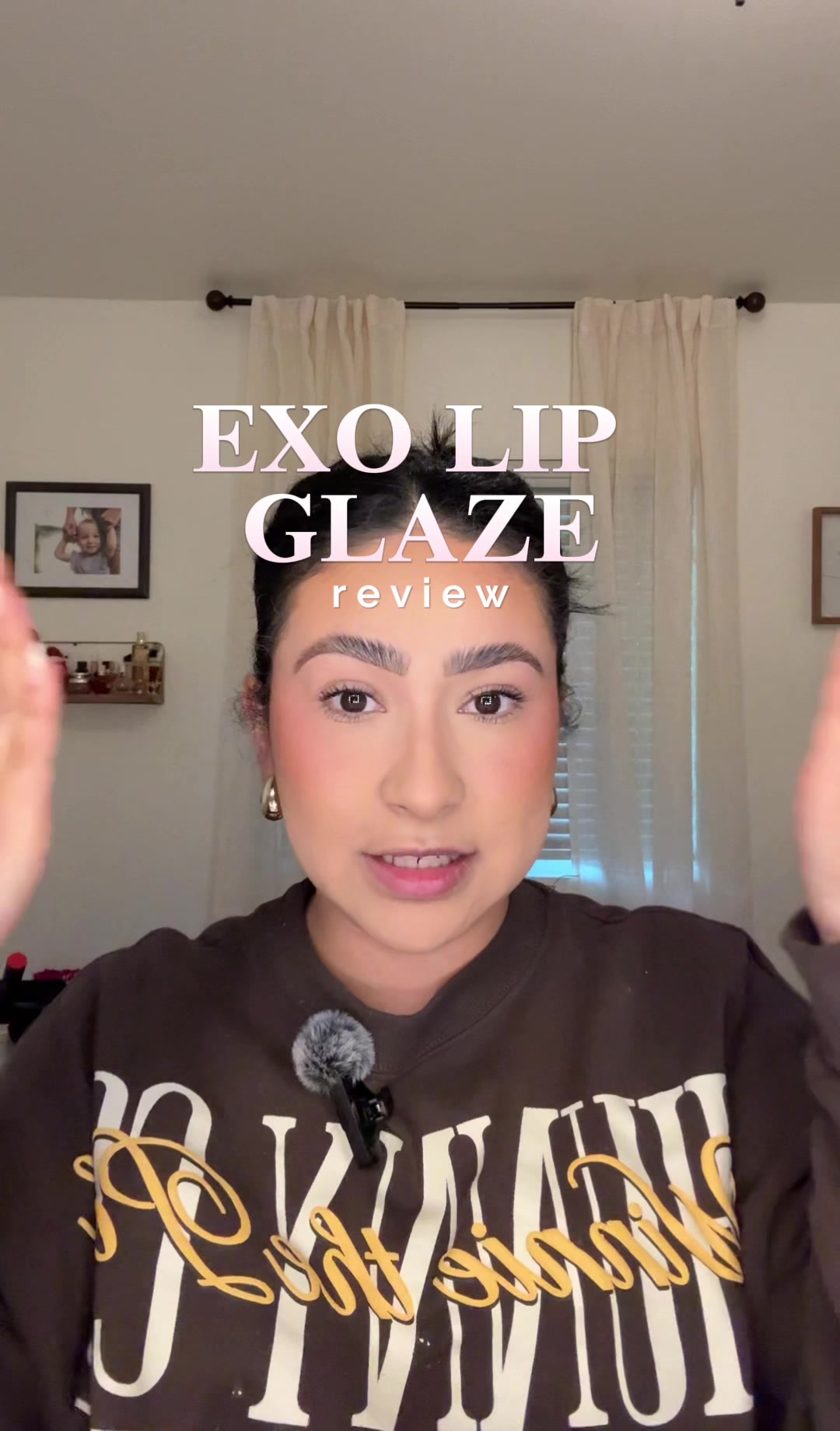 TikTok post by @karinasbeautyy for EXO Cosmetics. Caption reads: [...] use! don’t say i didn’t warn you 🤭 @EXO....