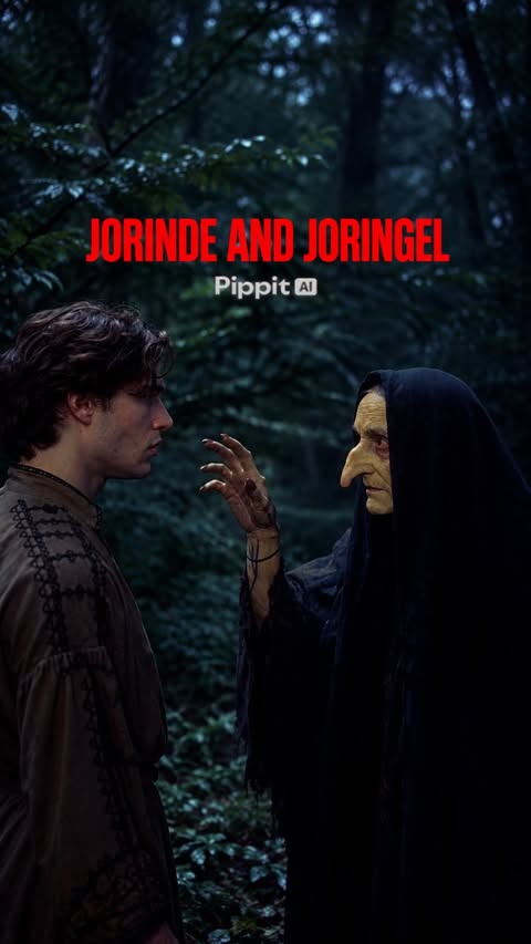 Instagram post by @aiwitch1111 for Pippit. Caption reads: [...] and Joringel. 🖤 I created it on....