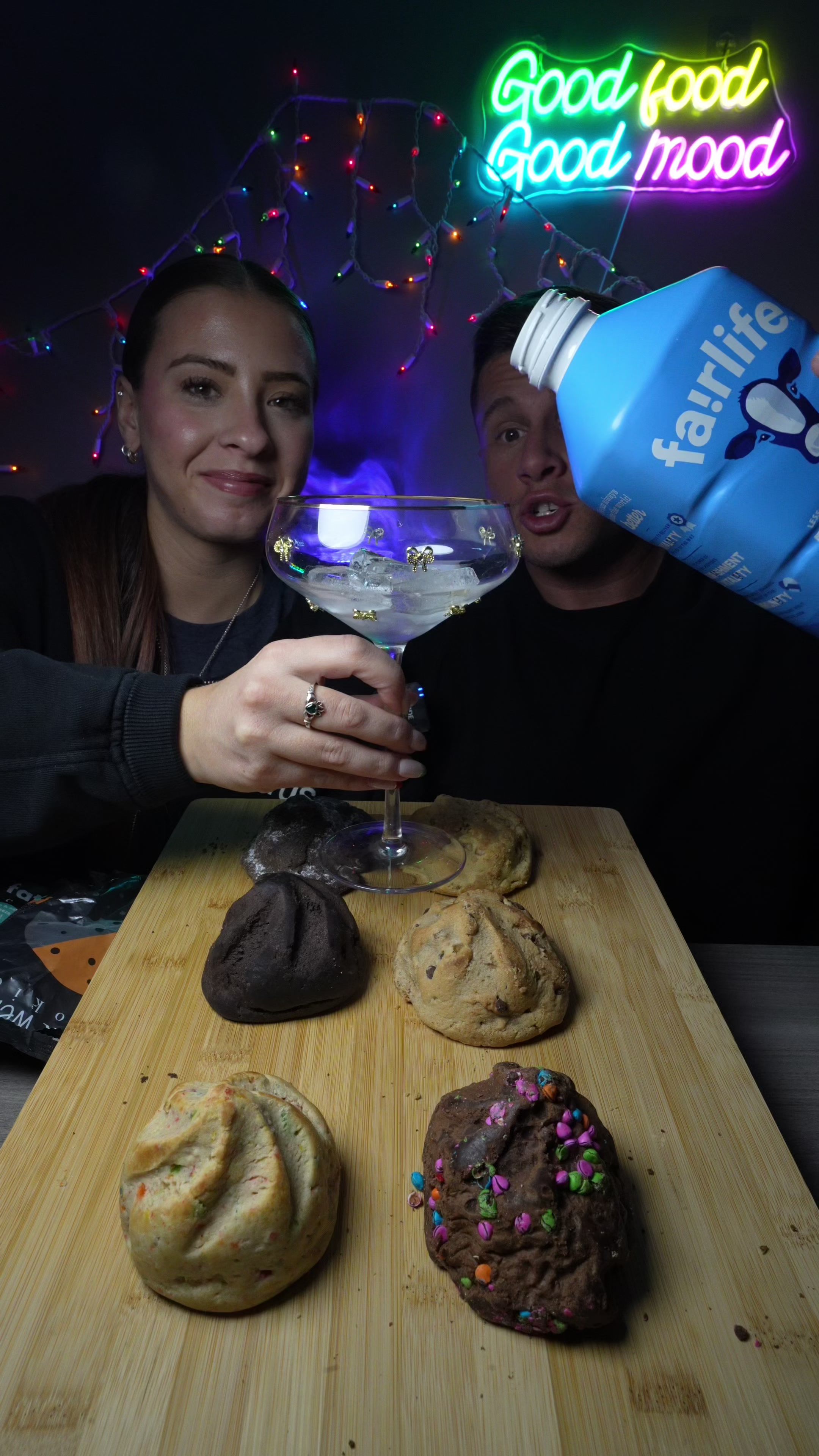 TikTok post by @derickm_fitness for Fat & Weird Cookie. Caption reads: @Fat & Weird Cookie Company w....