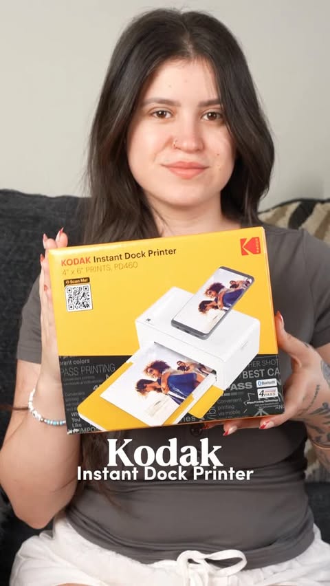 Instagram post by @juliasartini1 for Kodak Photo Printer. Caption reads: [...] printer is such a game changer. 🤍

The....