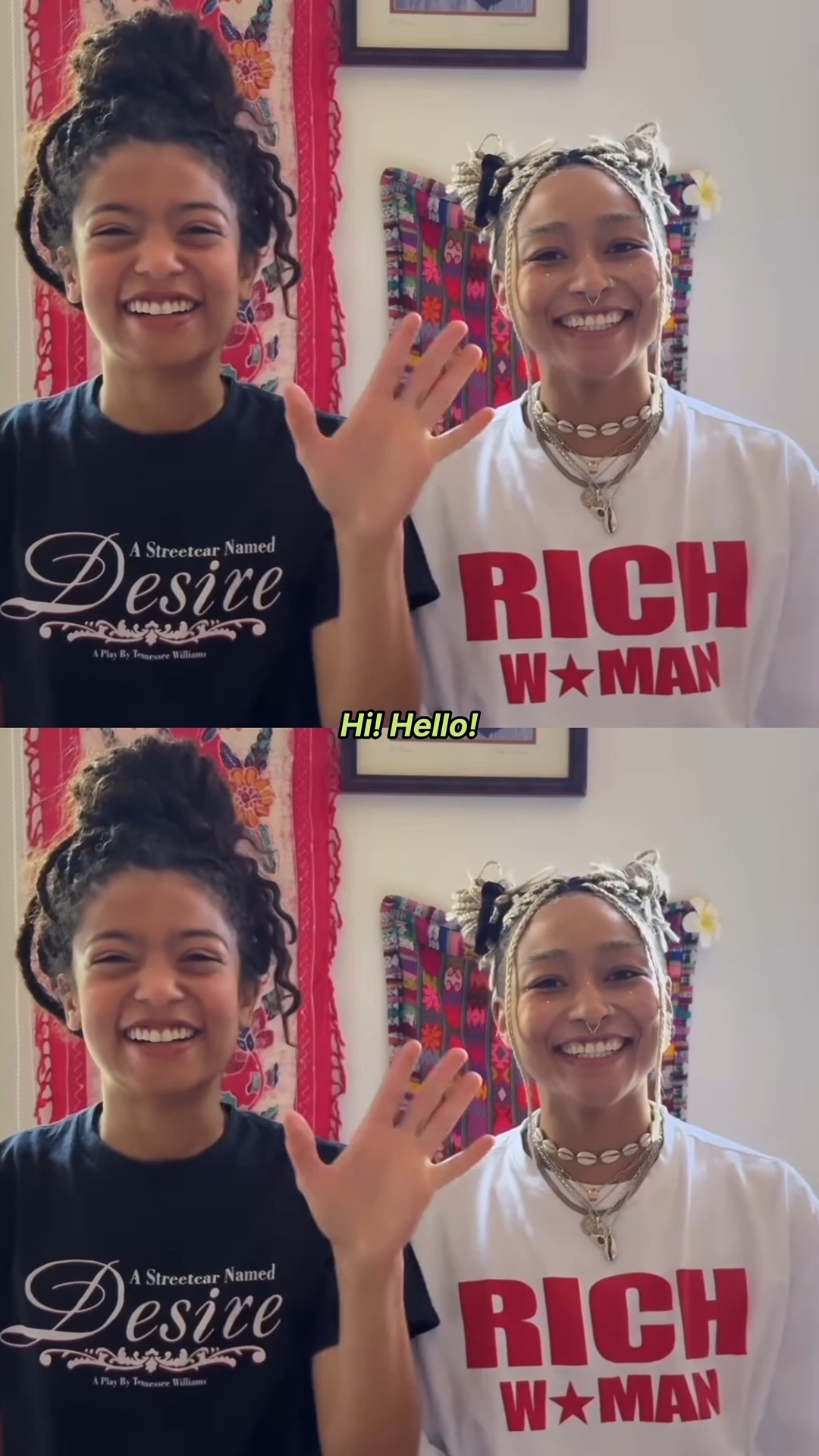 Instagram post by @jaz_sinclair for Kickstarter. Caption reads: Jaz and Tati are creating a visual short film! "A....