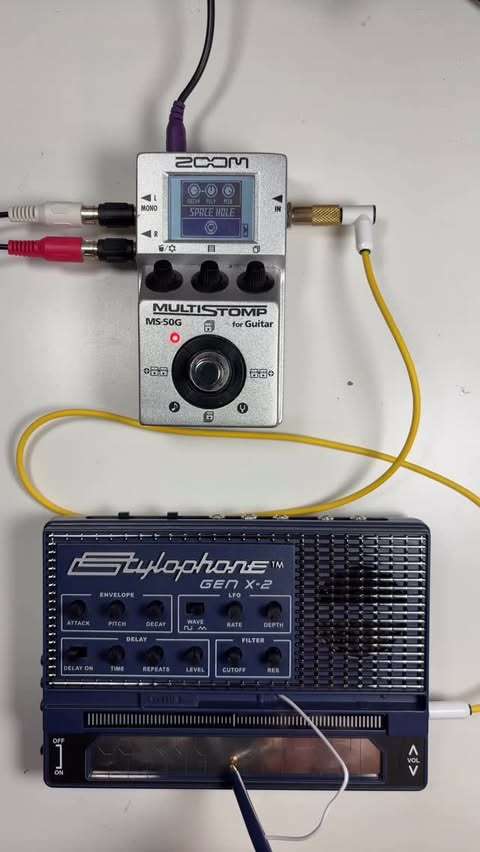 Instagram post by @amuletsmusic for Reverb. Caption reads: BUDGET AMBIENT: I love the power of the zoom....