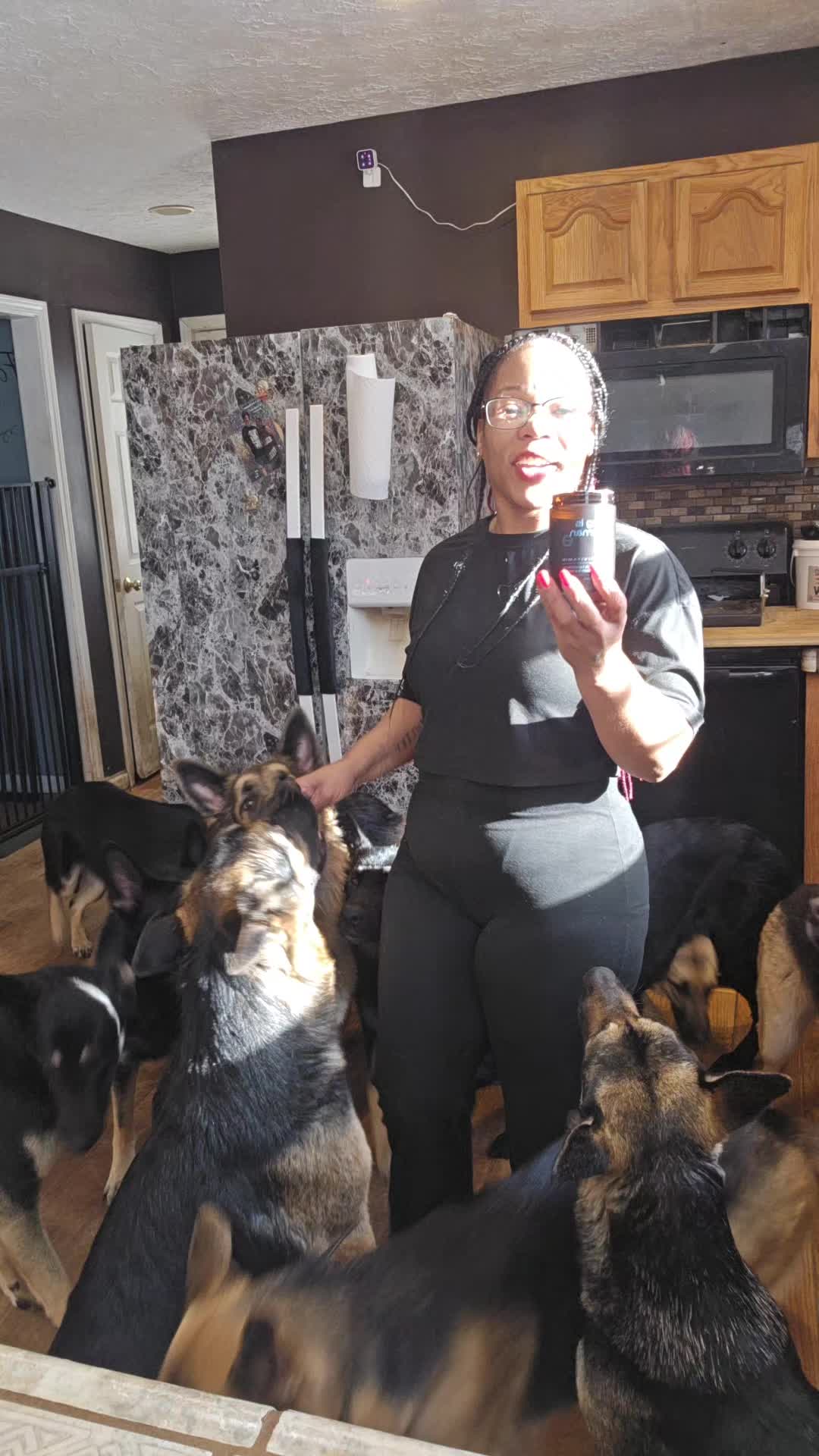 TikTok post by @housewifelife21 for Dog is Human. Caption reads: @Dog is Human #pets #dogs #dogvitamins #vitamins.