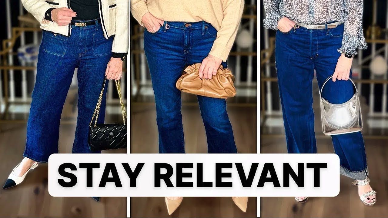 YouTube post by @BethDjalali for Poshmark. Caption reads: How to Wear Denim Over 50.