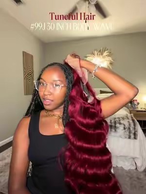 TikTok post by @raemariiie for Tunefulhair. Caption reads: [...] @Tuneful Hair US Shop @Tuneful Hair....