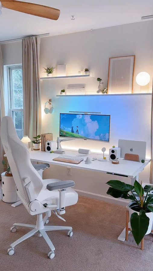 Instagram post by @crossingani_ for Secretlab. Caption reads: ad - Guys, I found the perfect chair that is both....