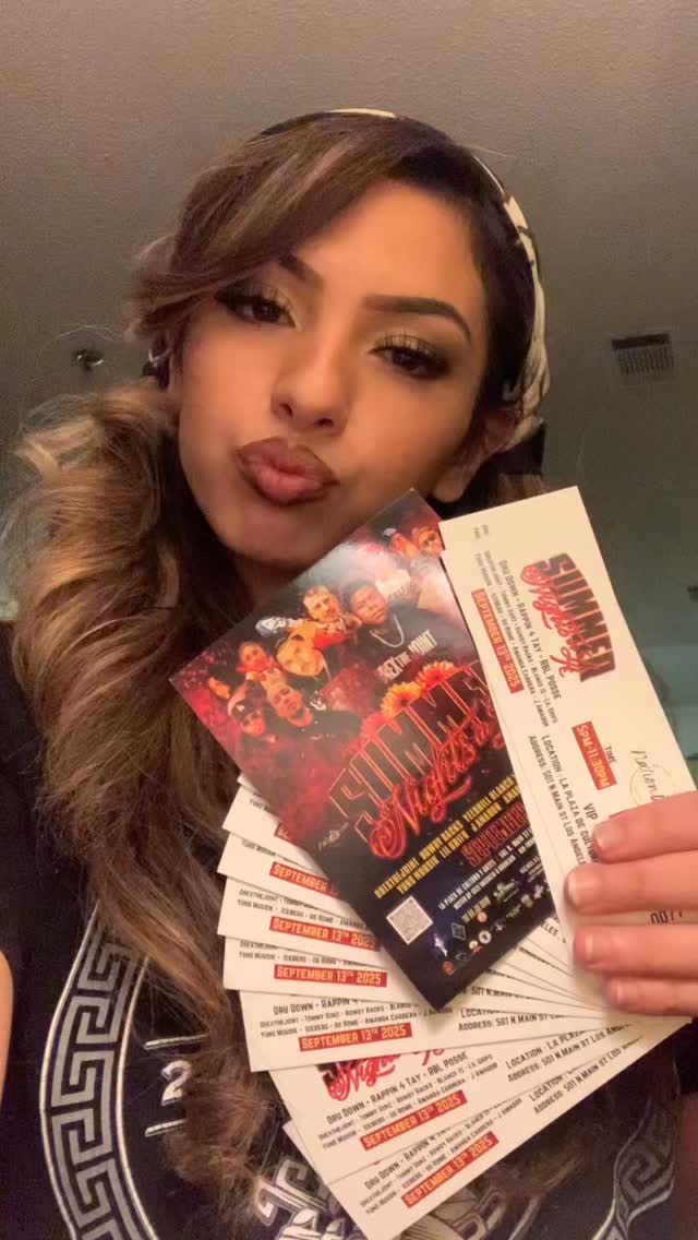 Instagram post by @foo_events for Nationwide. Caption reads: Summer Nights In LA
September 13 
‼️TICKET LINK IN....