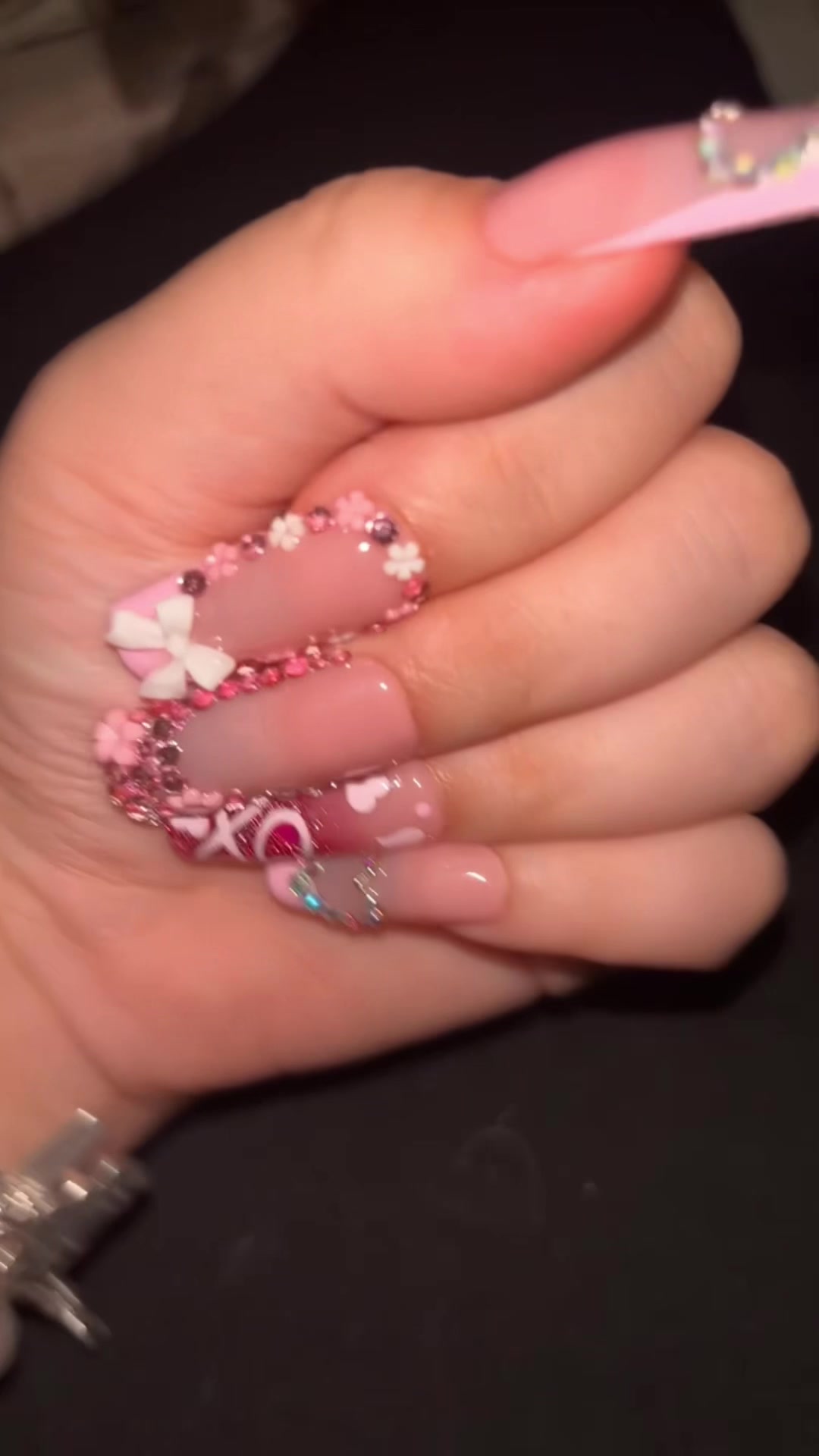 TikTok post by @official.brizelle for LOVFUL. Caption reads: Obsessed!!! #lovful #lovfulnails....