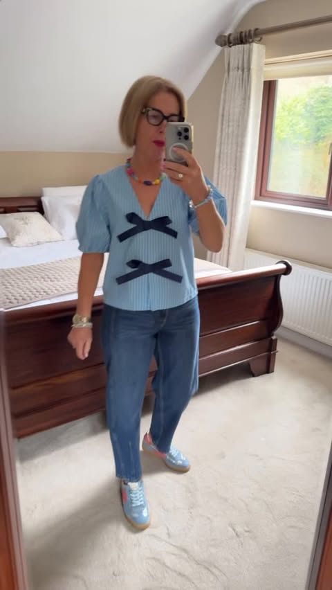 Instagram post by @casual_weekend_style for Dunnes Stores. Caption reads: Denim Edit .....3 Looks from @dunnesstores ,let me....