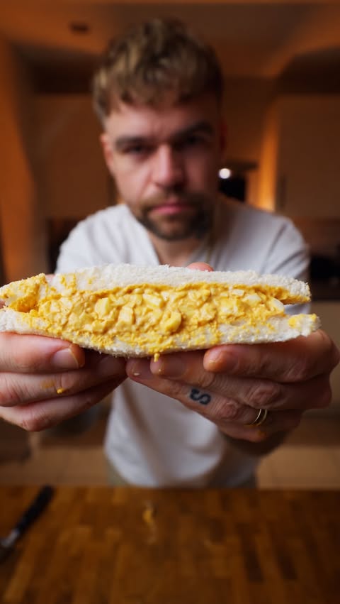 Instagram post by @onlyscrans for Heinz. Caption reads: [...] egg sandwiches you’ll ever eat with a....