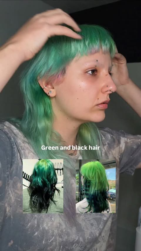 Instagram post by @nonaa_mua for Arctic Fox Hair Color. Caption reads: [...] with this actually 💚🖤

Using....