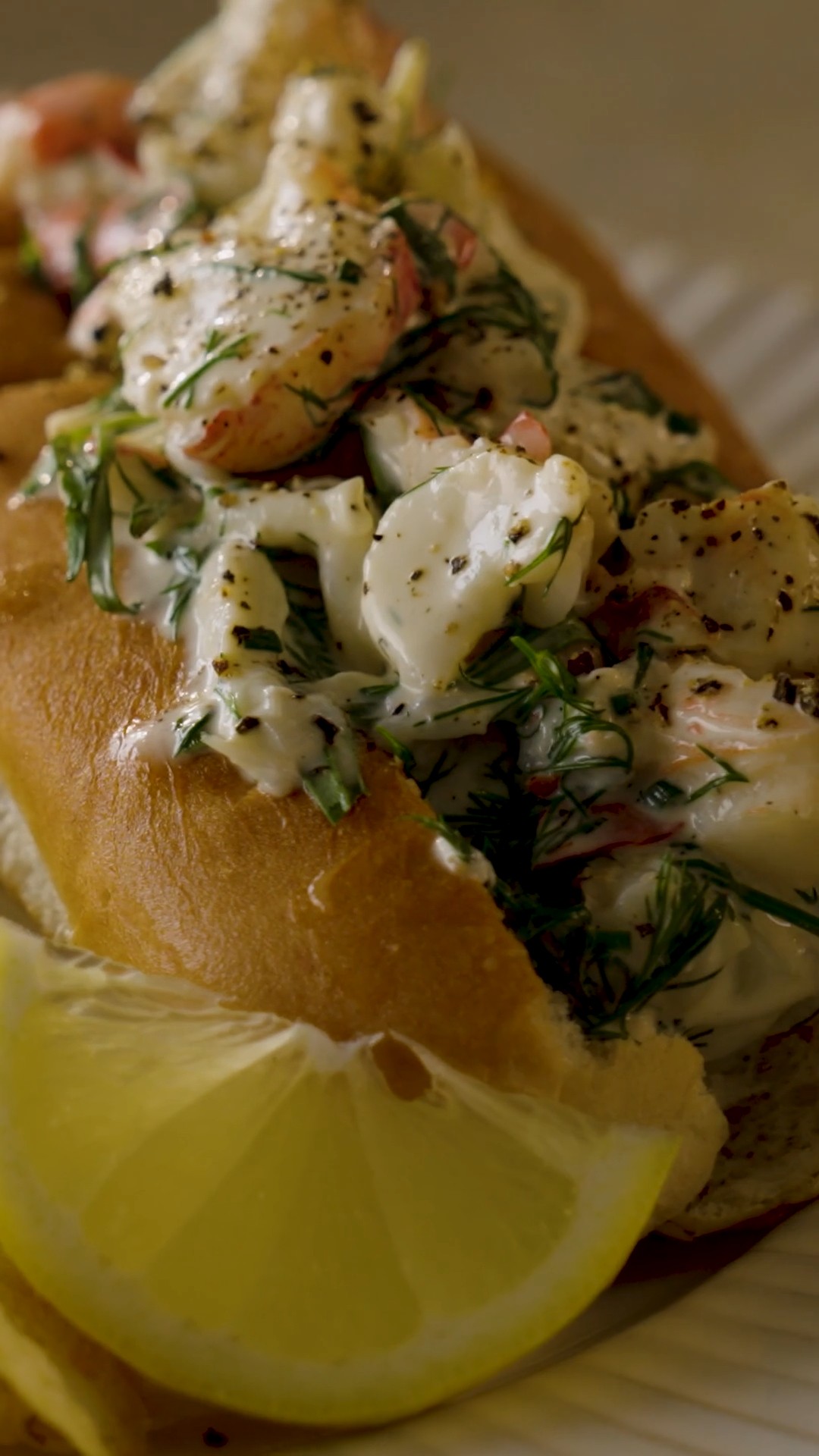 Instagram post by @lydialoo12 for Food52. Caption reads: Lobster rolls don’t have to be fussy. This one’s....
