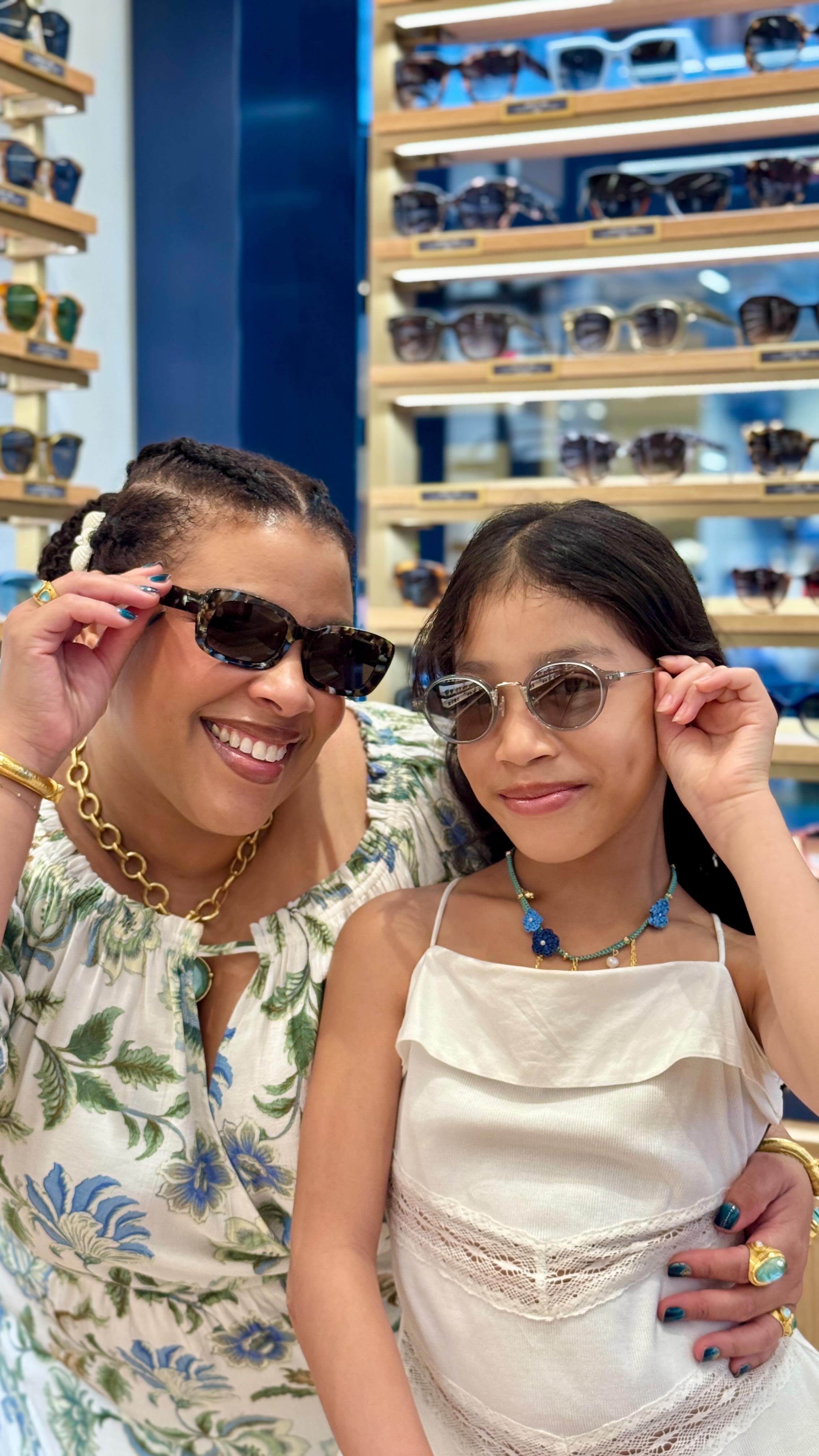Instagram post by @greivy for Warby Parker. Caption reads: The brand-new @WarbyParker at @bfplny is....