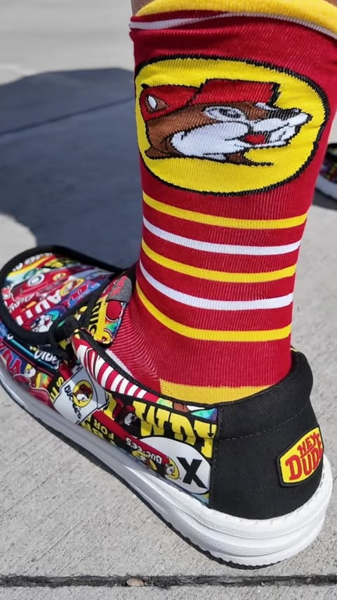 Instagram post by @the_figment_guy for HEYDUDE. Caption reads: [...] shoes are so comfortable Thank you to....