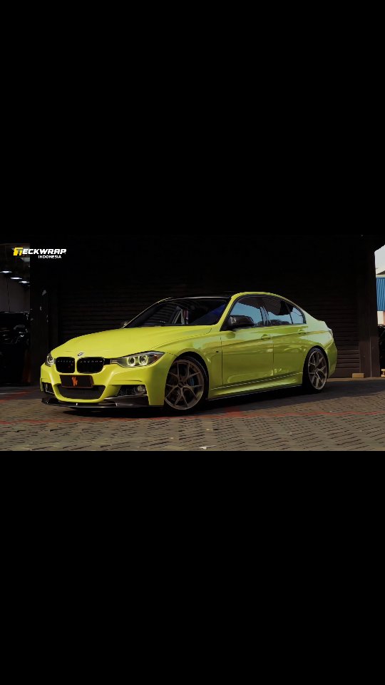 Instagram post by @bmw_wraps for TeckWrap. Caption reads: [...] BMW breaks all boundaries with its new....