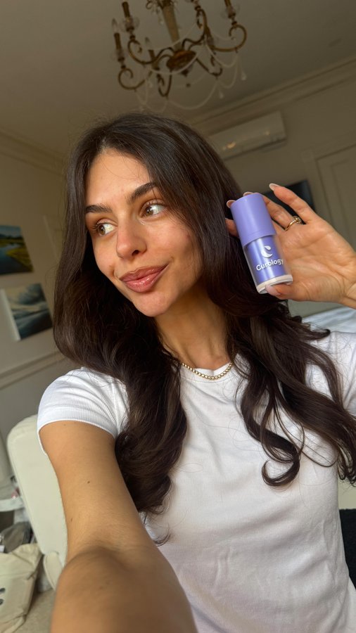 Instagram post by @kirakirby for Curology. Caption reads: #curologypartner Most brilliant skincare invention....