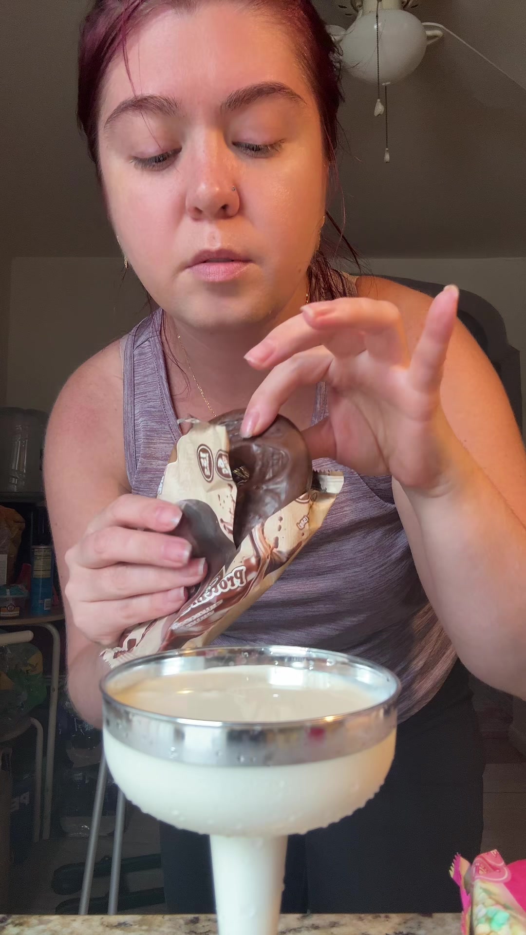 TikTok post by @heathermb1987 for redefinesnacks.com. Caption reads: Now these donuts are on awhole nuvaaaaaa level of....