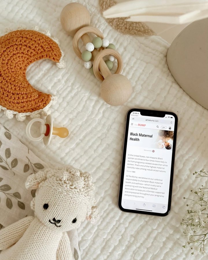 Instagram post by @santucci.family for The Bump. Caption reads: [...] I am so honored to be partnering with....