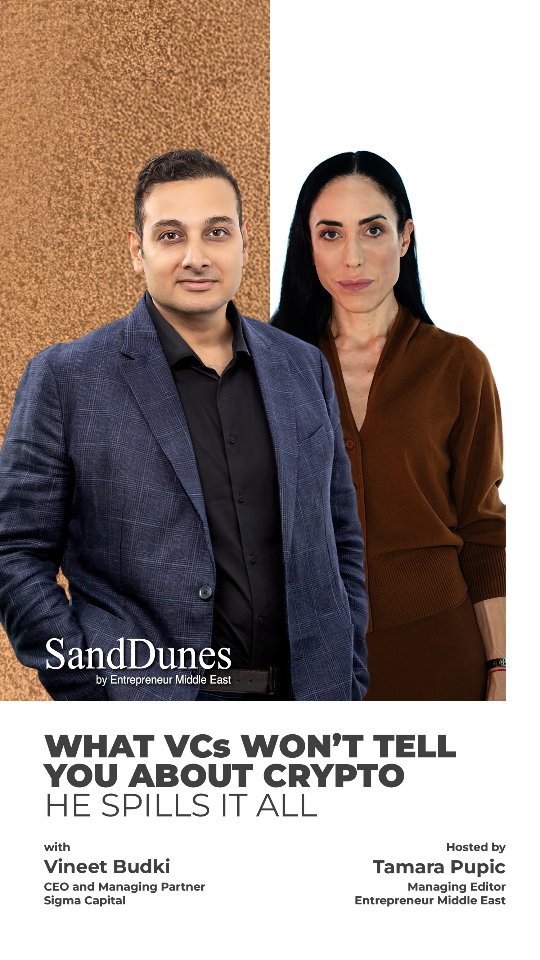 Instagram post by @entrepreneurtvme for Entrepreneur. Caption reads: 💭Thinking of launching your crypto startup in the....