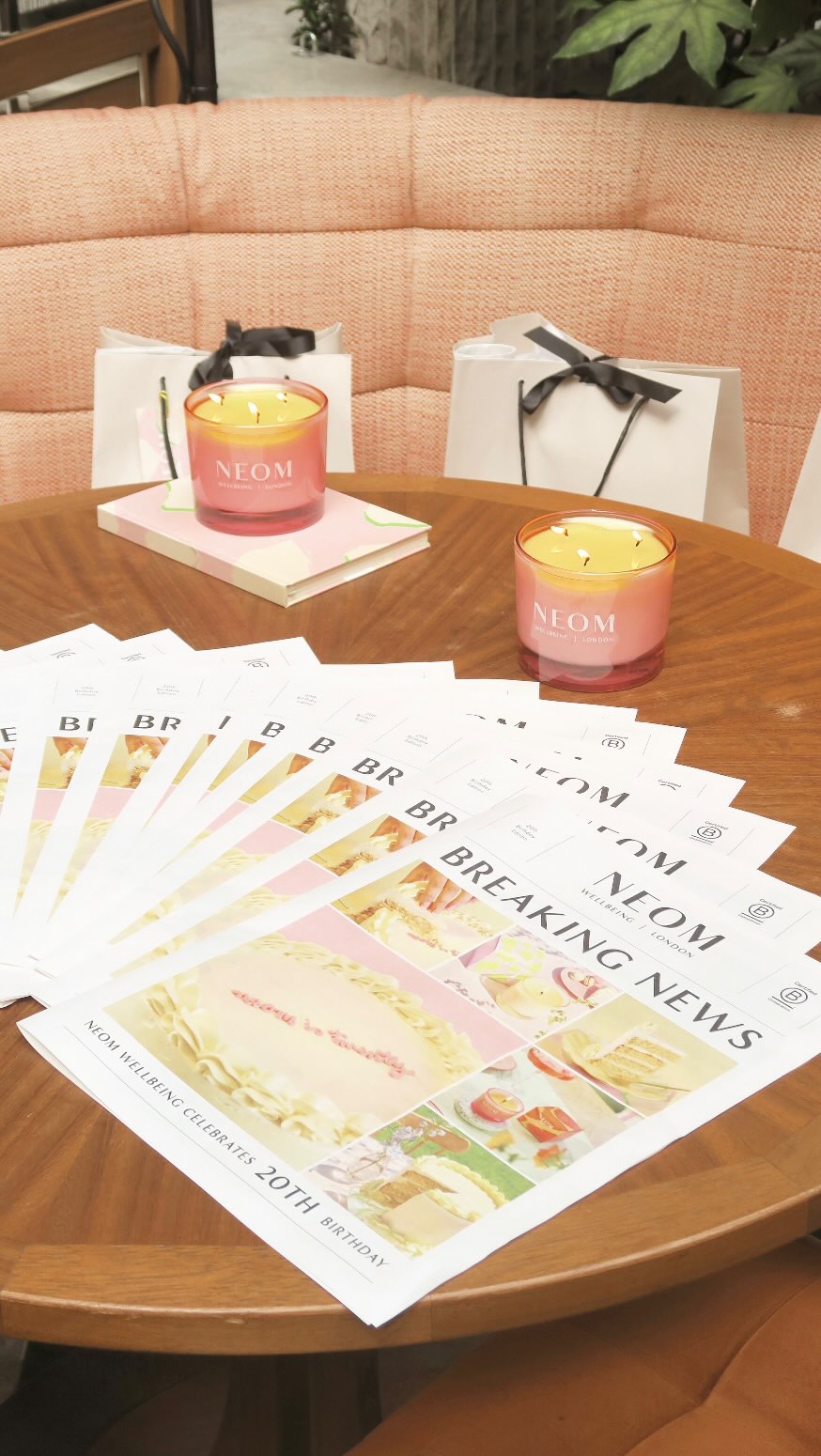 Instagram post by @nicolaelliottneom for Neom Wellbeing. Caption reads: Did someone say Birthday Breakfast...

We kicked....