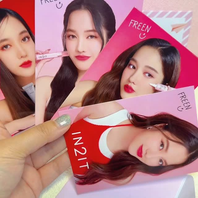 Instagram post by @in2itcosmetics.my for Watsons. Caption reads: 🔈 Calling all Freen fans & beauty lovers!....