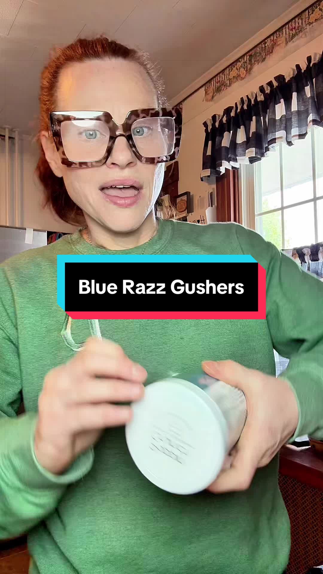 TikTok post by @dawnlsmith422 for Poppin Crunch. Caption reads: 10/10 everytime! @PoppinCrunch #sourgushers....