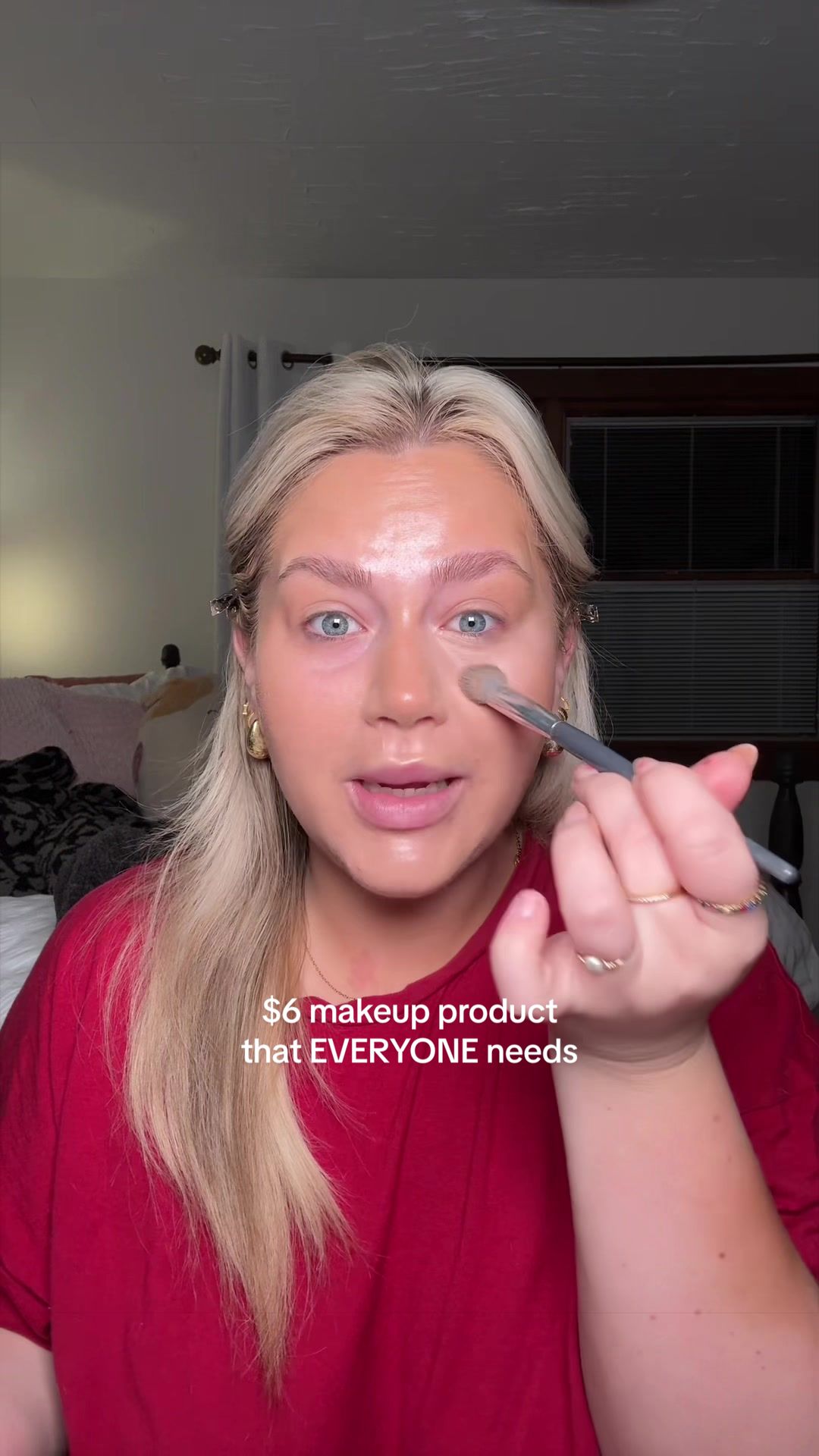 TikTok post by @haileykparton for BK Beauty. Caption reads: [...] in my showcase + shopmy 💛 using the @BK....