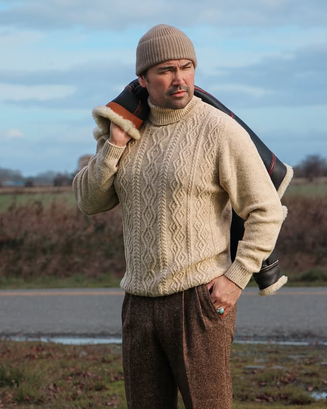 Instagram post by @deyvisvintagestyle for Proper Cloth. Caption reads: Winter is closing in… leaning into that winter....