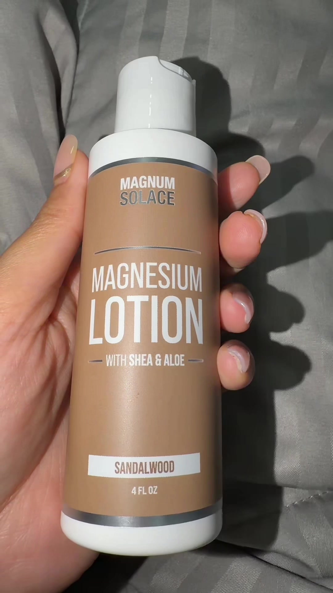 TikTok post by @namu_bh for Magnum Solace. Caption reads: [...] routine just got an upgrade. ✨ Magnum Solace....