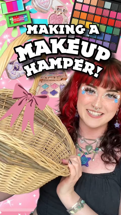 Instagram post by @sxneadbailey for BEAUTY BAY. Caption reads: [...] Basket & paper filling from pr boxes....